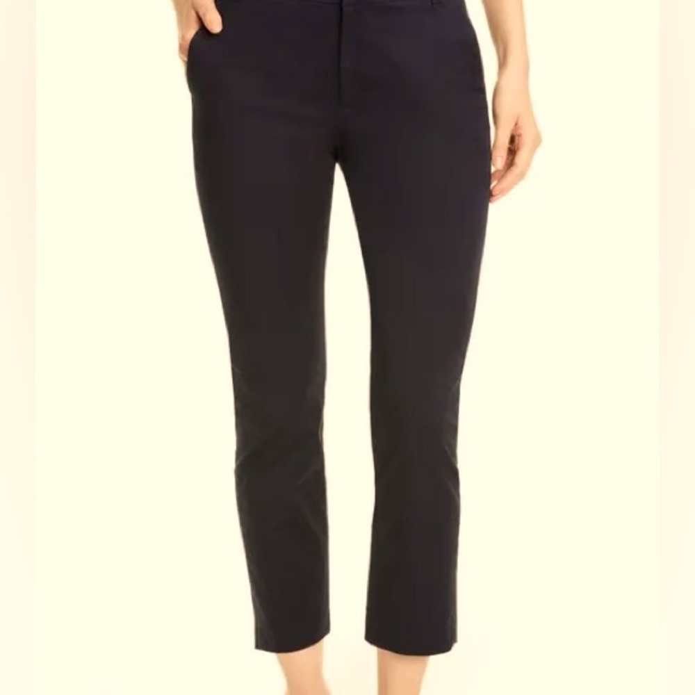 ECRU Size 14 Ankle Dress Pants ~Jet Black Office To Evening Pants ~